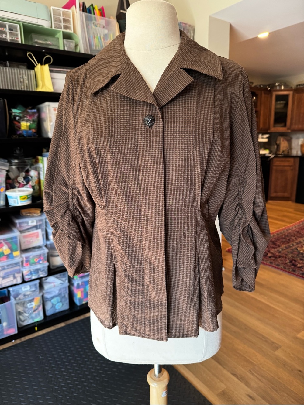 VTG Laurel Textured Blouse Sz L